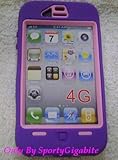 iPhone 4 defender case(PURPLE/PINK) + 1 Extra Silicone Skin By SportyGigabi ....