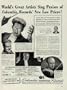 World's Great Artists Sing Praises of Columbia Records' New Low Prices! ARTUR RODZINSKI, conductor of the Cleveland Orchestra; NELSON EDDY; FREDERICK STOCK, conductor of the Chicago Symphony; JOSEPH SZIGETI, incomparable violinist. DEEMS TAYLOR says: "Now, for the first time, literally millions can afford the world's finest recordings." ..... 1940 Columbia Masterworks Records Ad, A4683.