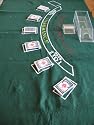 Deluxe Home Casino Collection Includes 6 Foot Layout for Blackjack & Craps, 5 Bicycle Dice, 6 Decks Bicycle Playing Cards, Six Deck Dealer Shoe, Chips, Roulette Wheel, Rake, 2 Balls & Roulette Felt Layout