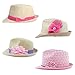 RuffleButts® Little Girls Fedora with Flower
