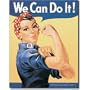 Rosie the Rivetor Tin Sign , 13x16