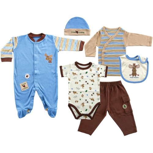 6-pc Moose Crossing Layette Set, 0-3 months [Apparel]