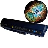 HQRP Netbook Battery for Acer Aspire One AOD250-1070 AOD250-1727 AOD250-1955 AOD250-1962 Replacement (Lithium-Ion, Blue, 6600mAh) plus HQRP Mousepad