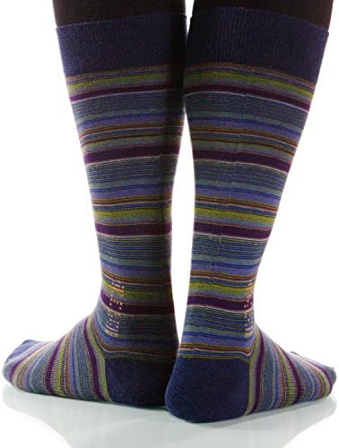 XOAB Cobalt Strata Socks - Wool - Large