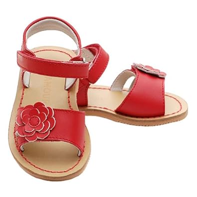 Amazon.com: Red Flower Little Girls 13 Patent Open Toe Sandals: IM Link: Shoes