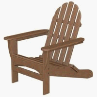 Polywood AD5030TE - Adirondack Chair - Teak by