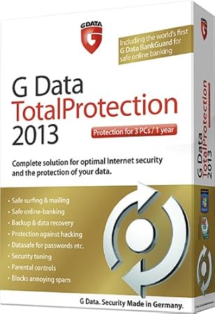 G Data Total Protection 2013 3 user 1 year license (PC)