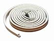 M-D Building Products 63628 All-Climate EPDM Weatherstrip, D Strip for large gaps, 17 Feet, White