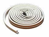 M-D Building Products 63628 All-Climate EPDM Weatherstrip, D Strip for large gaps, 17 Feet, White
