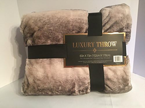 Oversized Luxury Chinchilla Faux Fur Throw Blanket 60" X 70"