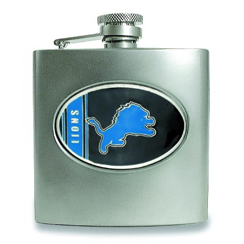 NFL Detroit Lions Stainless Steel Hip Flask 6oz