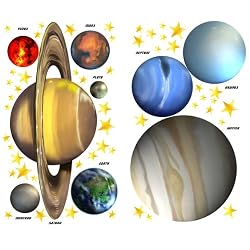 Planets and Stars Outerspace Wall Stickers