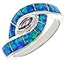 Sterling Silver, Synthetic Opal Inlay Ring, w/ title=