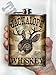 Trixie & Milo Christmas Gift for Men, Women - Stocking Stuffer Jackalope 8 Oz Stainless Steel Hip Flask for Liquor - Comes in a Gift Box - Leakproof Design - Easy to Clean - 3.75” X 5.75”