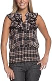 XOXO Juniors' Plaid Plisse Top