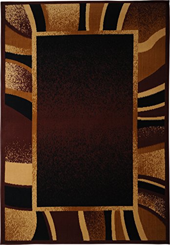 Home Dynamix Premium 7542-500 Polypropylene 1-Feet 9-Inch by 7-Feet 2-Inch Area Rug, Brown