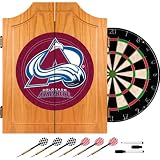 NHL Colorado Avalanche Dart Cabinet includes Darts and Board