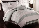 Courtyard Seaglass Oversize King 8 Piece Complete Bed Set Courtyard Seaglass Oversize King 8 Piece Complete Bed Set