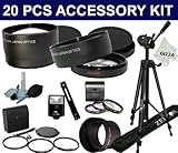 20 Pcs Essentials Kit for CANON A640 A630, Includes: 58MM 2.0X High Definit ....