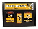 Georgia Tech Yellowjackets NCAA Tailgate Kit (5oz Hot Sauce, 16oz BBQ Sauce, 16oz Picante Salsa)