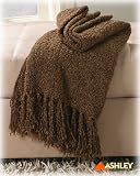 Brava Ivory Coast Chenille Sofa Throw Blanket By Ashley Furniture