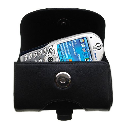 Horizontal Leather Case with Belt Clip/Loop for the i-Mate Smartphone