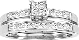 0.50CT-DIA INVISIBLE BRIDAL SET