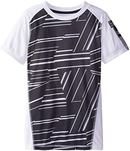 Reebok Big Boys' Tech Top Sleeve Artwork, White, X-Large