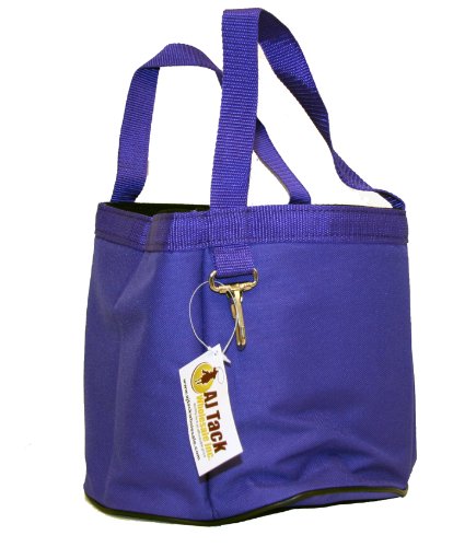 600 Denier Nylon Horse Grooming Tote Caddy Bucket Purple
