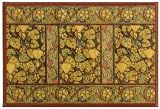 Laser Printed Split Bamboo Gourds Placemat 18" x 12" Set / 6