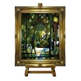 Evening - Macke Large Framed Art Print on Canvas