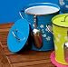 Always in Bloom Blue Round Metal Ice Bucket