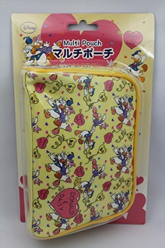 Official Kawaii Multi-device storage Soft Pouch -Disney DONALD &amp; DAISY-