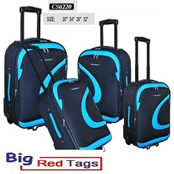 CS6220 BLUE CHARLIE SPORT 4PCS TRAVEL LUGGAGE SET