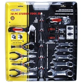KR Tools 10174 18-Piece Stubby Tool Set by KR Tools