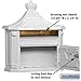 Salsbury Industries 4460WHT, White Victorian Surface Mounted Mailbox