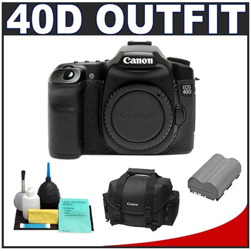 Canon EOS 40D 10.1MP Digital SLR Camera (Body Only) + Canon Gadget Bag + Cameta Spare Battery & Cleaning Kit