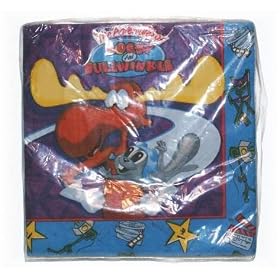 The Adventures of Rocky & Bullwinkle Party Napkins 16 count