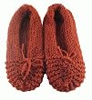 Handmade Slippers for Girls - Fall Leaves (100% Hand-knitted)