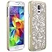 Galaxy S5 Case, GreatShield [TACT | Quill Design] SLIM FIT Pattern Rubber Coating Embossed Snap On Case Back Cover for Samsung Galaxy S5 SV (Gold)