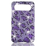 Talon 14660 Full Diamond Bling Phone Shell for HTC HD7 (Leopard-Purple) - T ....