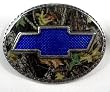 Chevy Bow-tie Mossy Oak Buckle, Automotive Buckle