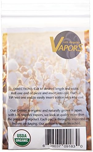Los Angeles Vapors Organic Japanese Cotton 10 Count Unbleached