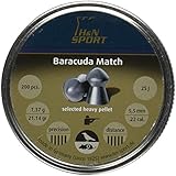 Haendler & Natermann Baracuda Match .22-Calibre, 21.14 Grains Round Nose Pellets (200 Count)