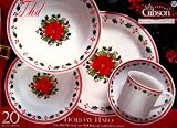 Christmas Dinnerware HOLIDAY Dinner plates 20pc set