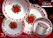 Christmas Dinnerware Set 20 pc Flower Set 55538.20