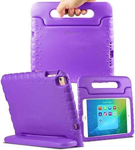 iPad Mini 4 Case, ANITOON iPad Mini 4 Protective Case Cover [Shockproof] [Made from Tough EVA Foam] PURPLE for iPad Mini 4