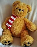 Toys : Cute Bear Gold 44.5 cm with Red & White Scarf