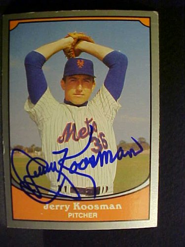 Jerry Koosman New York Mets #88 1990 Baseball Legends Signed Baseball Card