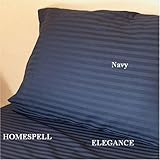 ELEGANCE Egyptian Cotton 500 Thread Count 4 - Pc Sateen Stripe Comforter Se ....